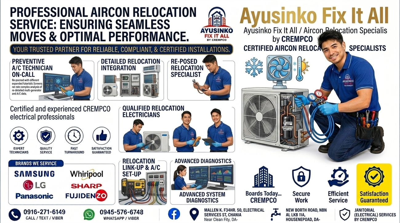 Aircon relocation