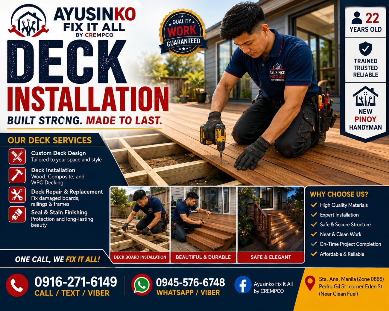 Deck installation
