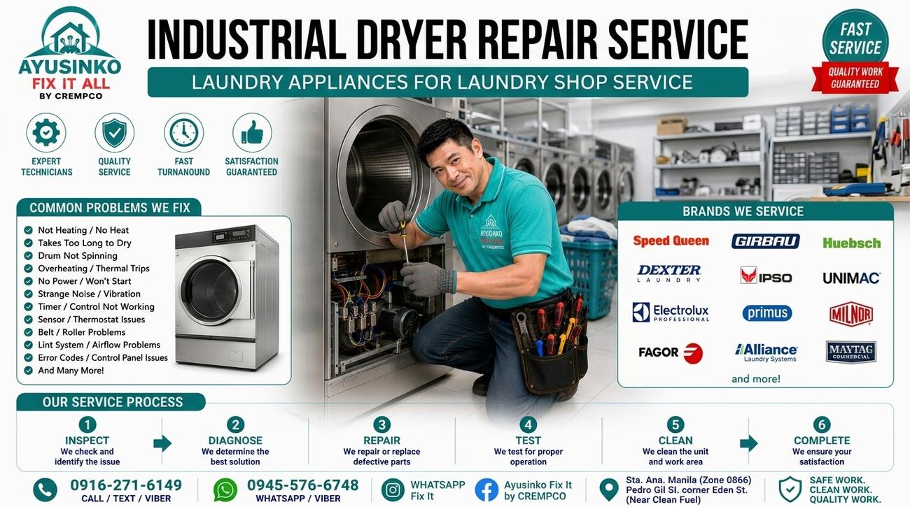Industrial dryer repair
